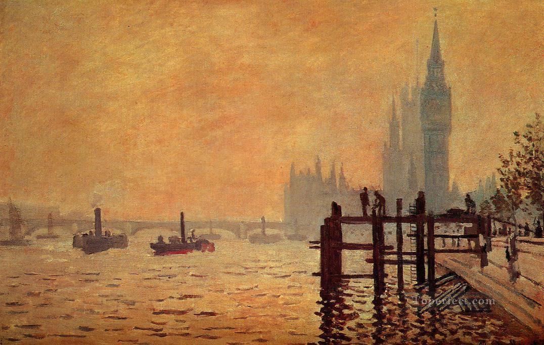 The Thames below Westminster Claude Monet Oil Paintings